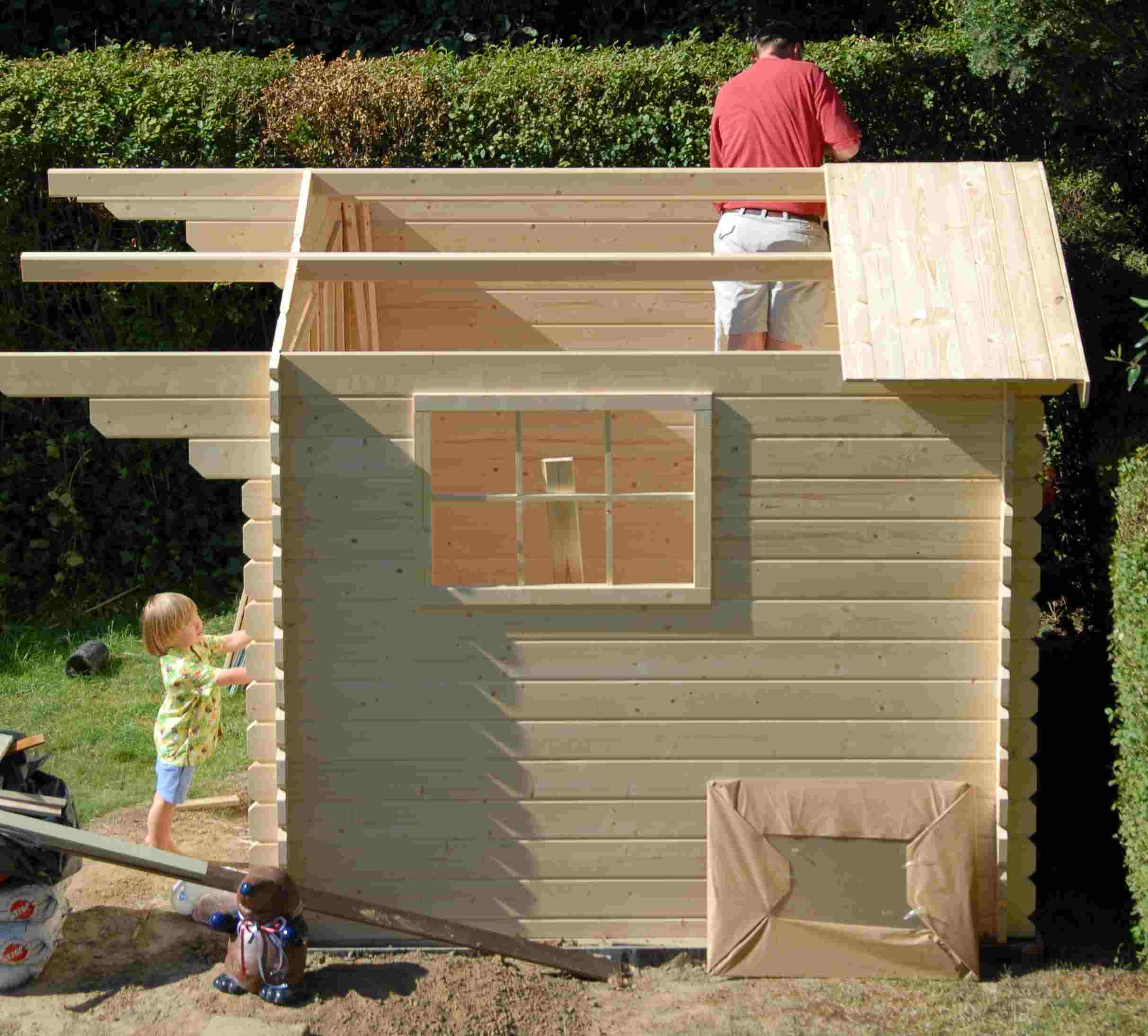 cabane en construction
